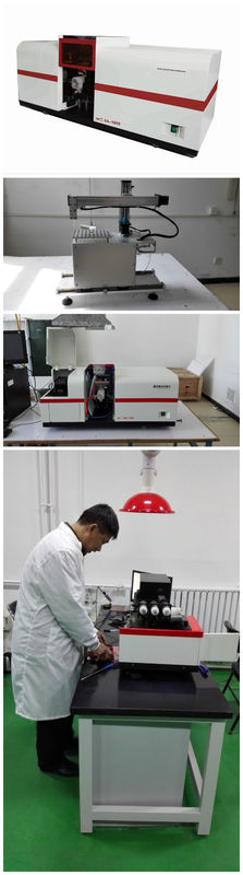 Three Lamp Flame System Manual Setting Flame Atomic Absorption Spectrophotometer