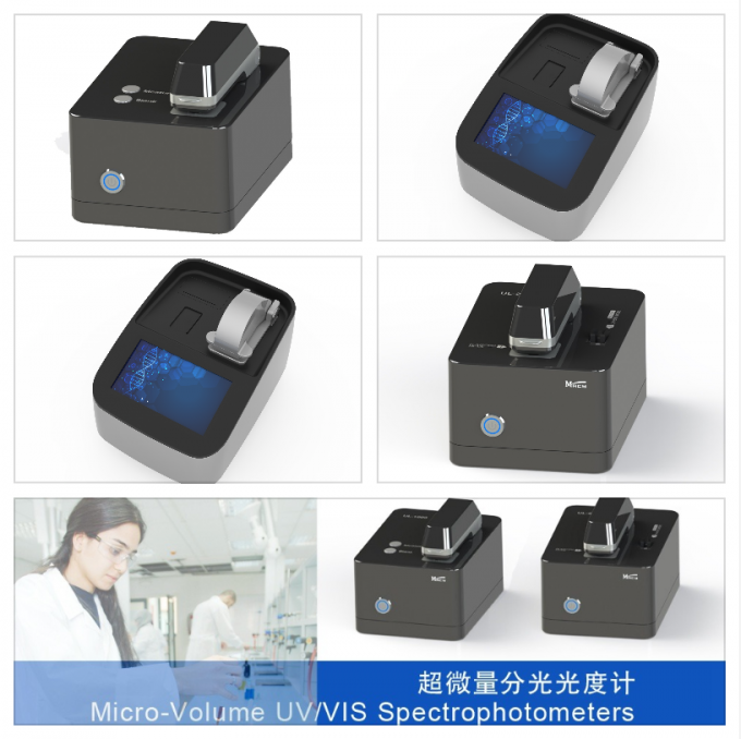 Nanodrop Used Detection Bacterial Concentration 0.5ul Compact Size Spectrophotometer 4